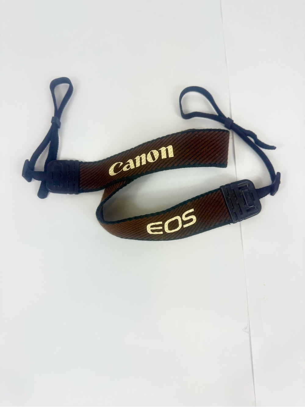 Canon Brown EOS Camera Neck Strap with Black Accents Vintage
